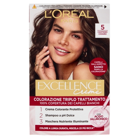 L'Oréal Paris Excellence Creme Colorazione Triplo Trattamento 5 Castano Chiaro